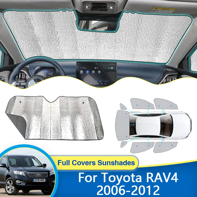 For Toyota RAV4 Vanguard XA30 2006~2012 Full Sunshades Sun Shade UV Protection Windshields Window Interiors Car Visor Accessorie