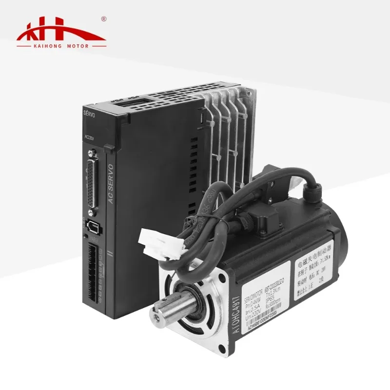 High Performance IE4 Efficiency 220v 400w 60mm Flange 2.8A 17bit Single Phase 50/60Hz AC Servo Motor Drip-proof 3000RPM