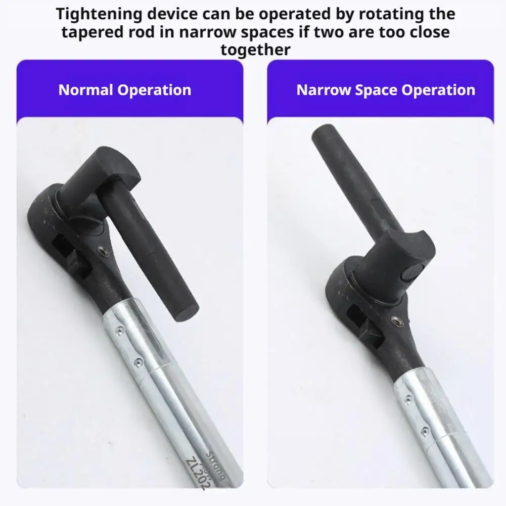 Truck Ratchet Strap Tensioner Universal 360° Rotatable Multifunctional Labor-saving Wrench Cargo Rope Tightening Tool