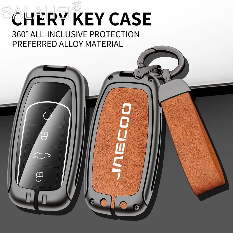 

Zinc Alloy Car Remote Key Case Cover Protective Shell Accessoies For Chery Jaecoo J7 J8 2022 2023 Tiggo 8plus Plus pro Max Omoda