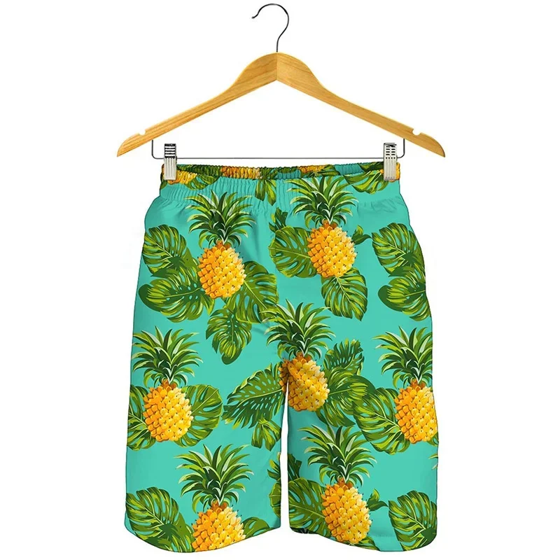 

Summer New Vintage 3D Fruits Printed Beach Shorts For Men Children Fashion Streewear Board Shorts Cool Funny Swimming Trunk Pant