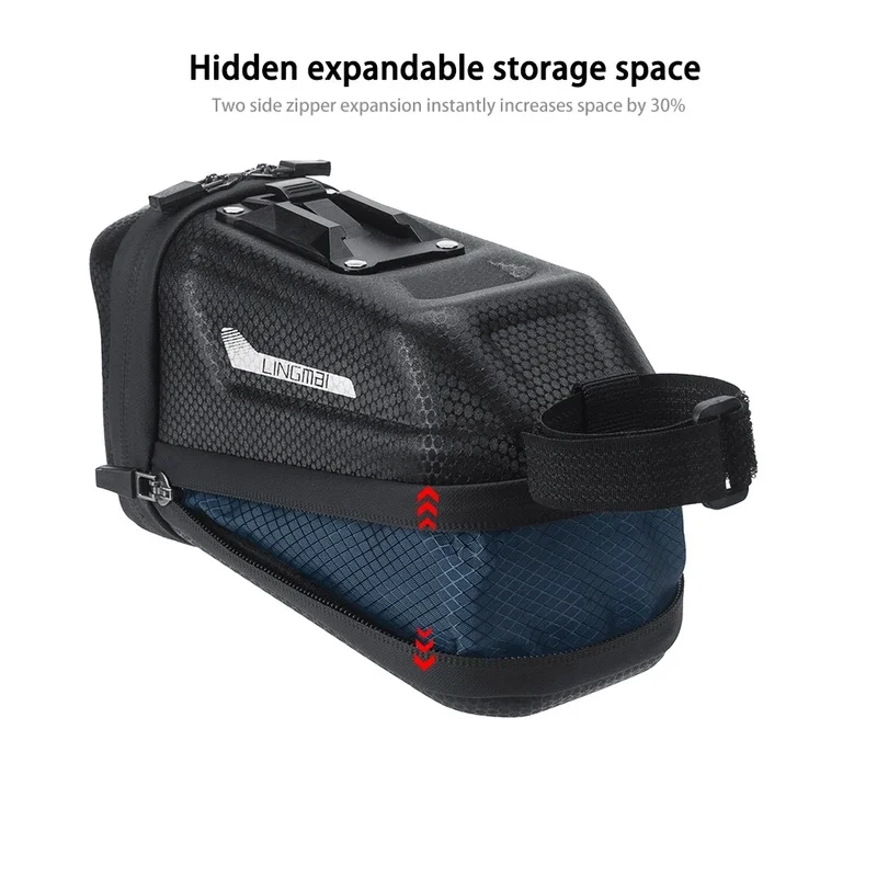 EVA Hard Shell Saddle Bag Waterproof Bike Seat Bag For MTB Road Bike Rear Tail Bag Cycling Travel Tool Storage