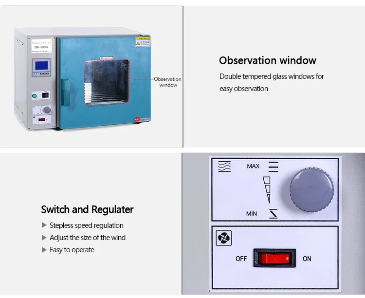 

Electric Drying Oven, Constant Temperature Forced Air Dryer Cabinet for Laboratory Heating