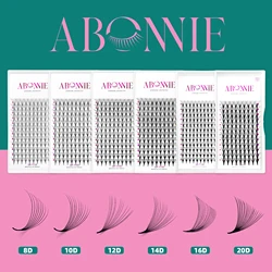 Abonnie 10D 20D Cashmere Pointy Base Russian Volume Fans Eyelash Extensions Mega Soft Promade Volume Fans Lashes Extensions