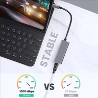 1000Mbps Ethernet Adapter USB 3.0 Type C to RJ45 Network USB Cable For MacBook PC Windows 4
