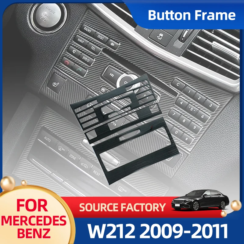 

Наклейки для интерьера, автомобильная консоль, кондиционер, кнопка управления компакт-диском, панель, украшение рамки для Mercedes Benz E Class W212 2009-2011