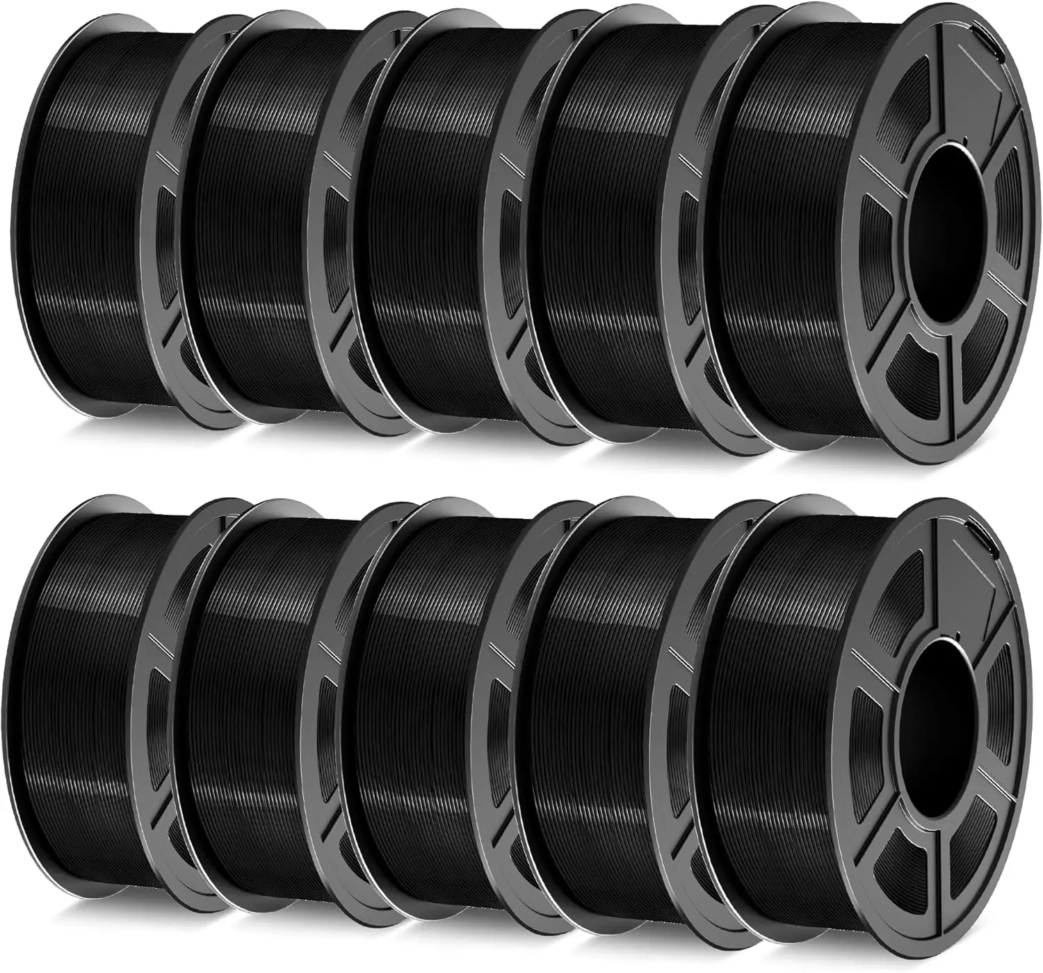 

PETG Filament 1.75mm Bundle 10KG, 1kg per Spool, 10 Colors, Low Shrinkage, High Toughness