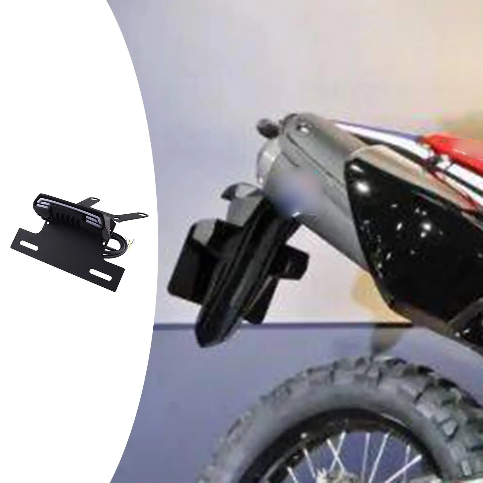 

License Plate Holder LED Tail Tidy Automotive Replacement Accessory for Honda CRF250L M 2013 2020 Motorcycle