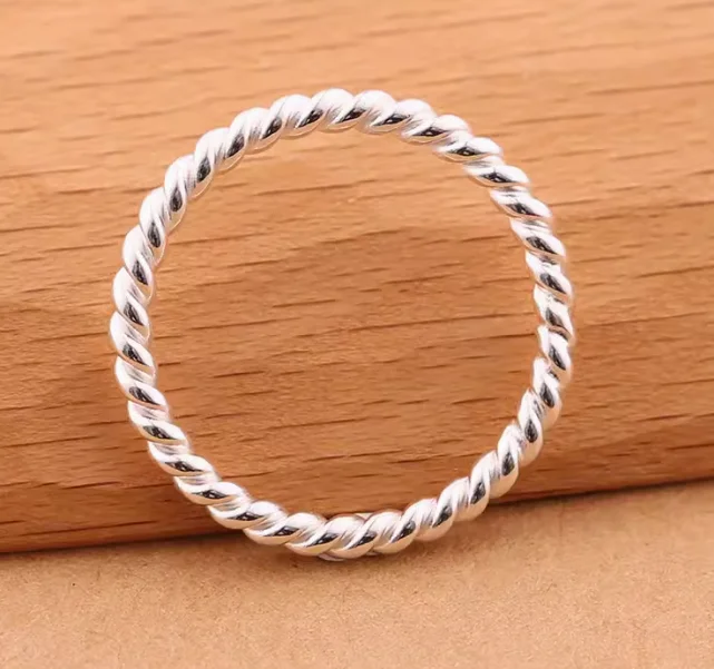 

999 pure silver rings finger ring small rings for women