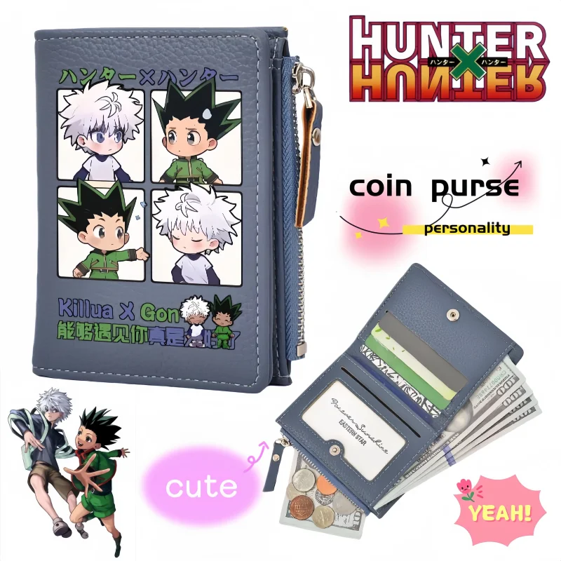 

Кошелек-монетница HUNTER Card Pack ‌ Стильный креативный кошелек для монет с изображением Килуа Золдик из аниме, подарок на день рождения для мальчиков и девочек