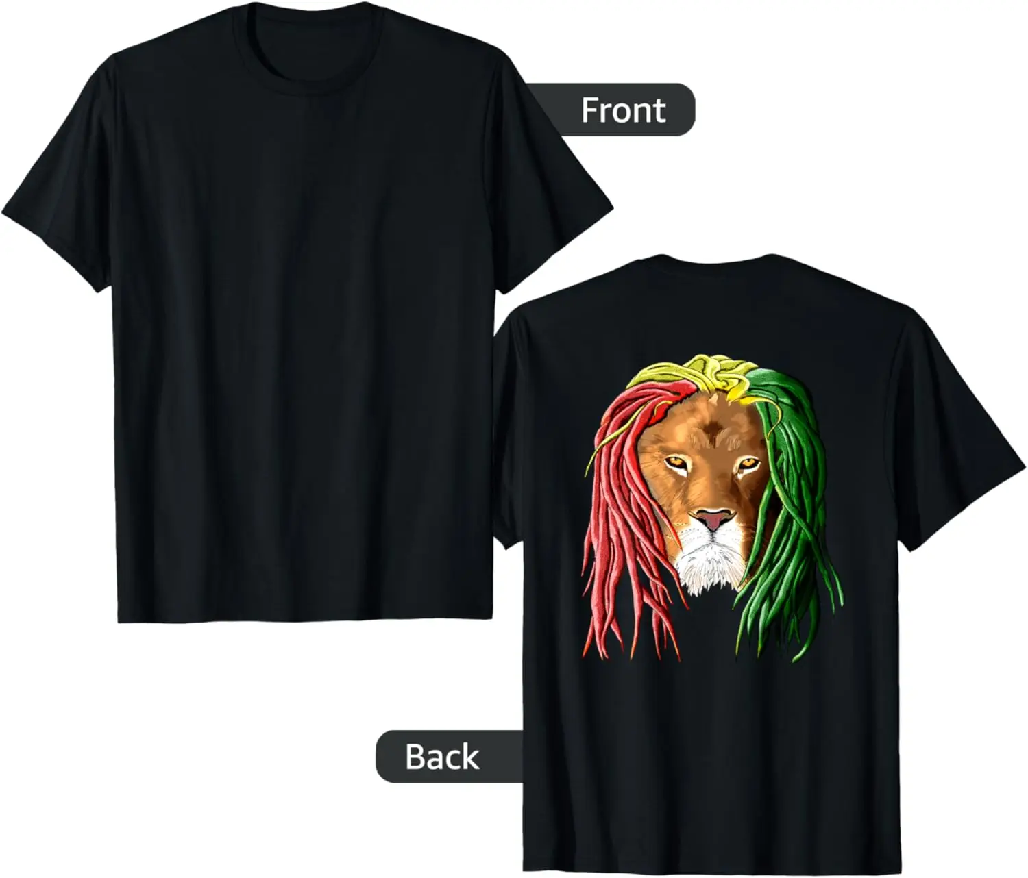 

Fashion style - Rasta Lion Jamaican Reggae T-Shirt