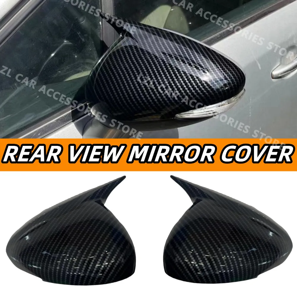 

Pair Rearview Mirror Cover for Peugeot 301 308 408 508 2008 308S Citroen C4L C5 Side Reversing Mirror Cap Rear View Mirror Trim