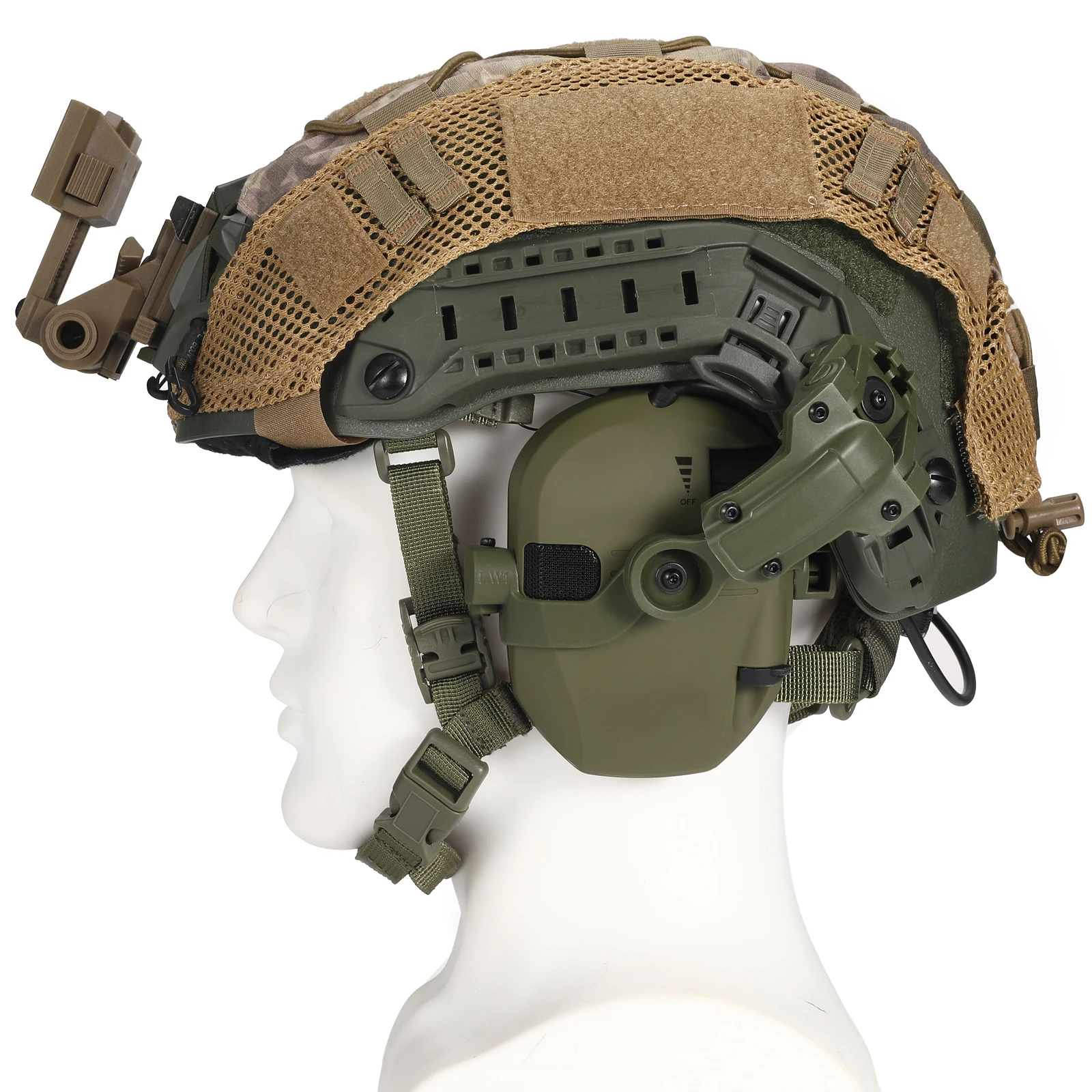 Hearing Ear Protect Electronic Shooting Earmuffs NRR 24dB Noise Reduction Shooting Tactical Headset for Airsoft
