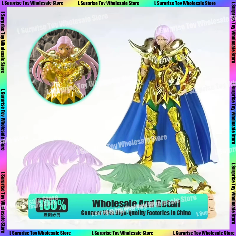 Cs Model Saint Seiya Myth Cloth Ex Aries Mu Metal Corner With Shion Head Knights Of The Zodiac Anime Action Figure Custom Gifts