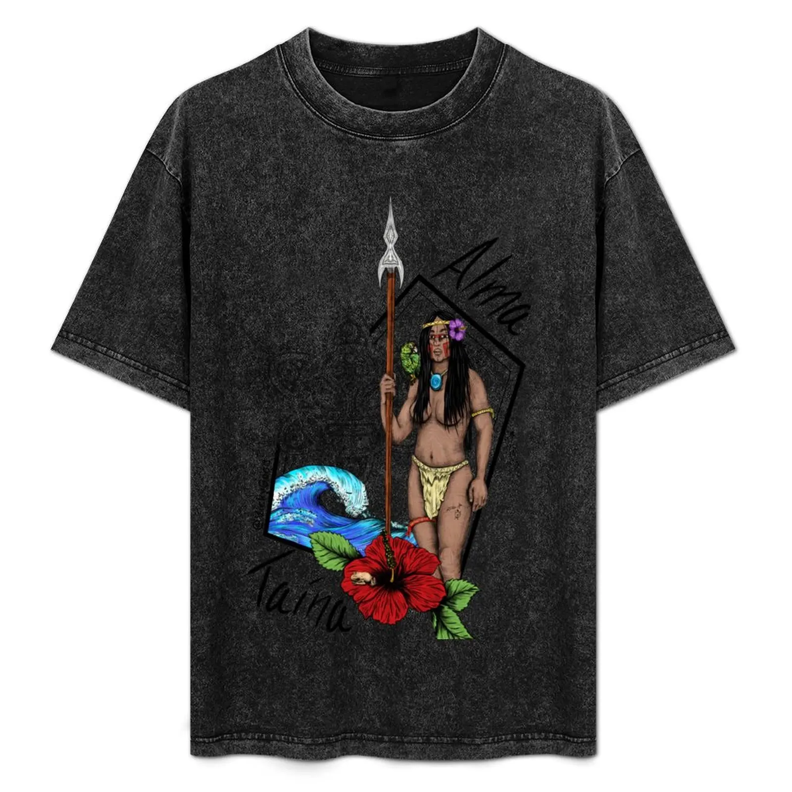 

Alma Taina ( Taino Soul) T-Shirt Sweat Resistant Workout Tee Shirt