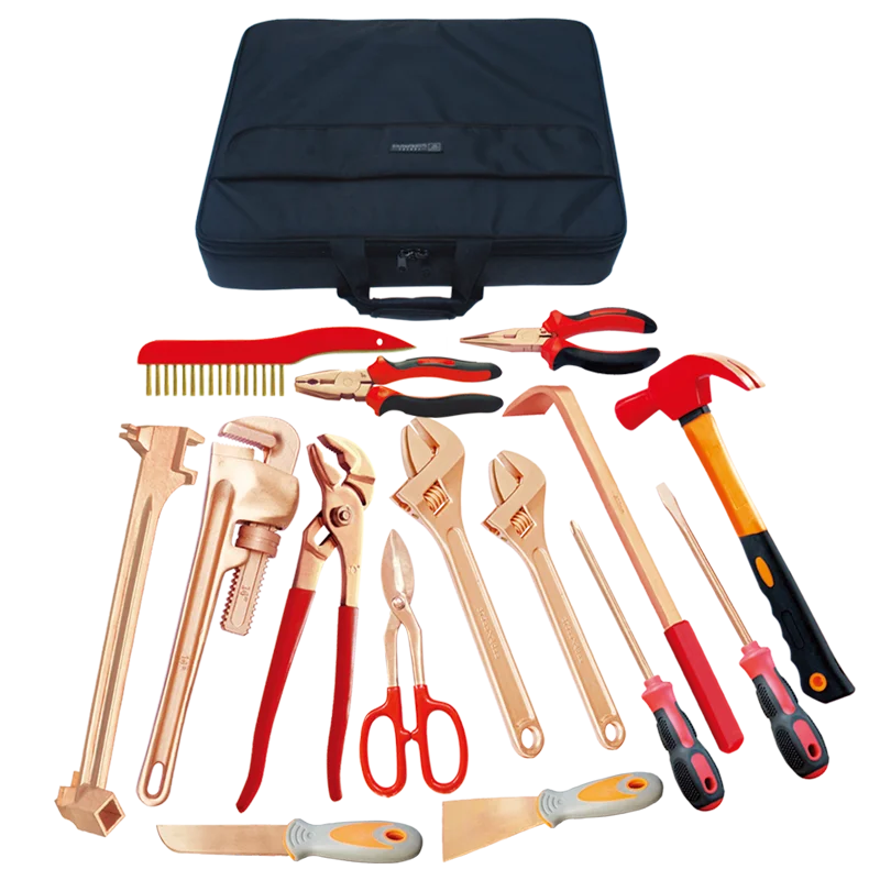 

Hot Selling Nonsparking Tool Set-D.AA07-16 Tool Set- 16 Pcs Aluminium Bronze
