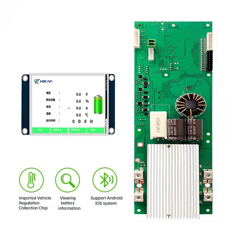 Smart BMS lifepo4 16s 200A Inverter BMS 4s 6s 8s 10s 12s 14s CAN RS485 Connect BMS 48V 36V 24V 12V