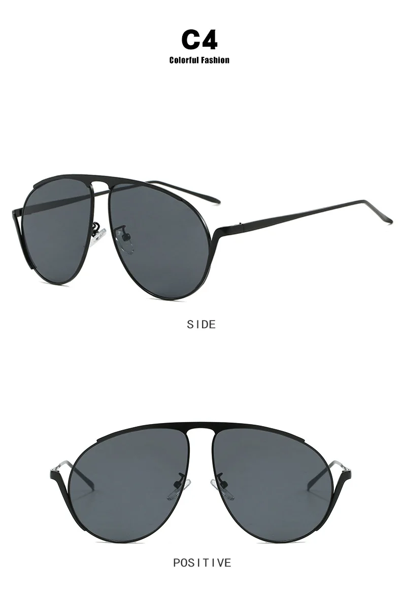 Neue Retro Hohe Qualität Runde Sonnenbrille Für Frauen Männer Mode Weibliche Luxus Übergroßen Sonnenbrille Shades UV400 Brillen – Detail 10