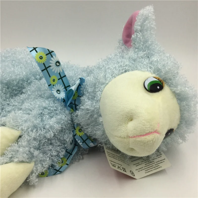 Cute and Cute Lamb Plush Bag Sheep Double Bag Storage Zipper Plush Small Bag Doll Souvenir Gift