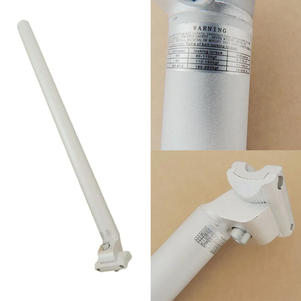 Bike Seatpost Bicycle Seat Post 30.4*500mm Length Aluminum Alloy Bicycle Seat Tube For Mountain Bike And Road Bike MBX  White