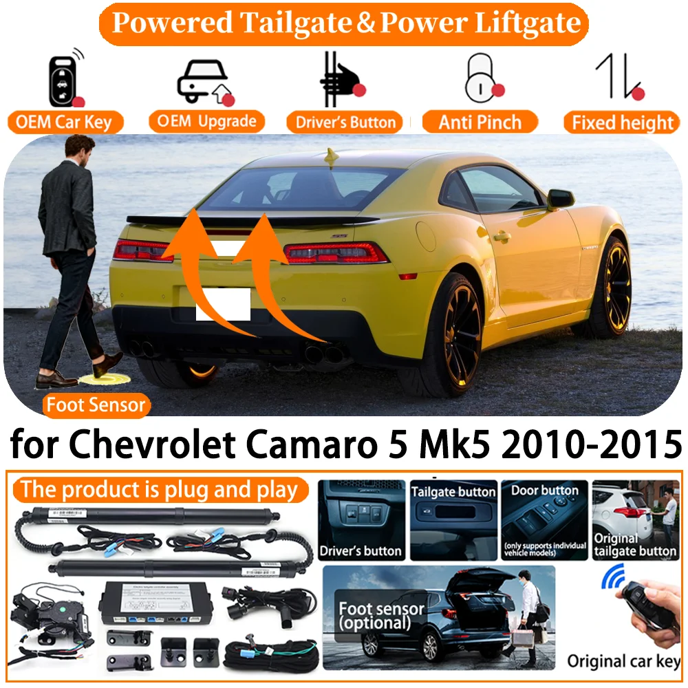 

Car OEM Smart Powered Tailgate system for Chevrolet Camaro 5 Mk5 2010-2015 Automatic Electric Power Tailgate Tail Gate Lift kit