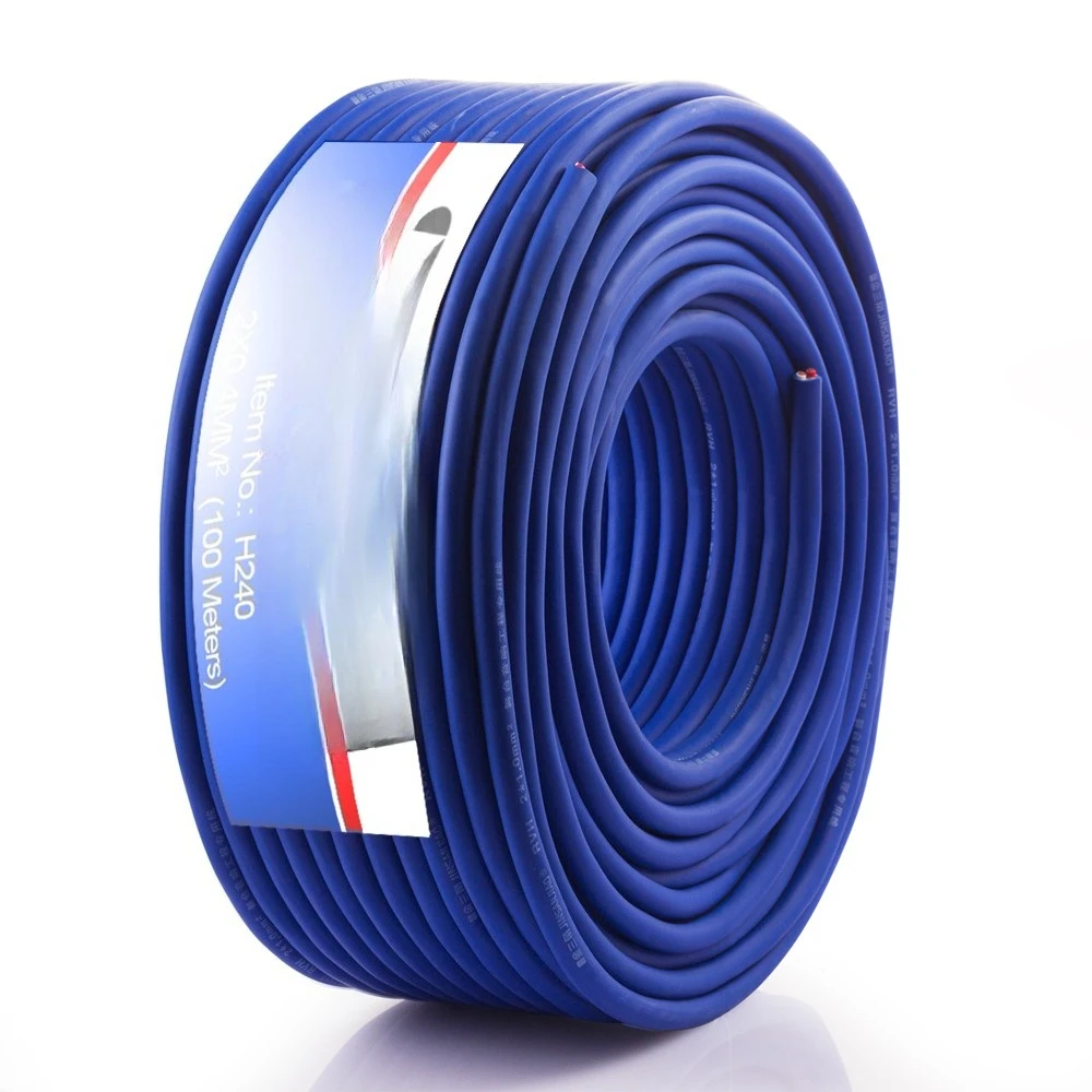 audio speaker power cord 2-core broadcast cable PVC sheathed twisted pair 100 meters long for automotive microphone coils