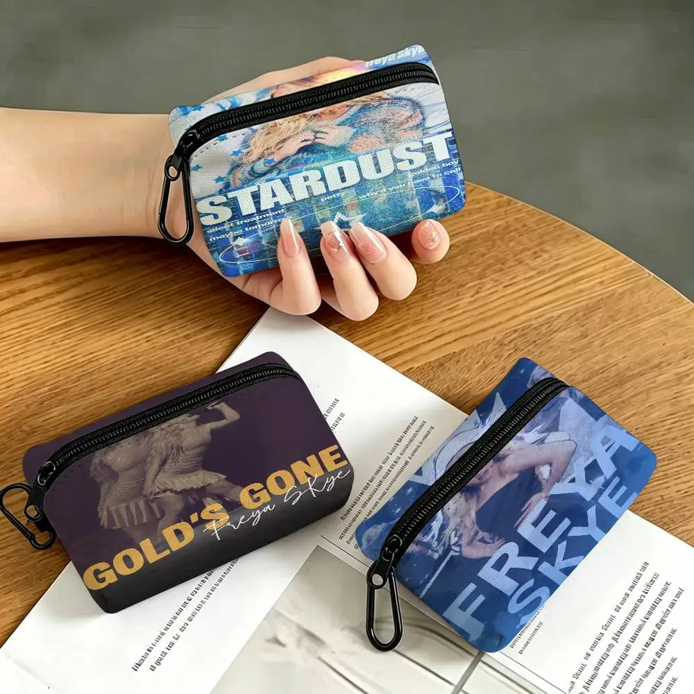 Pop Singer Freya S-Skye Waterproof Oxford Cloth Zipper Wallet Portable Hanging Small Coin Purse For Travel