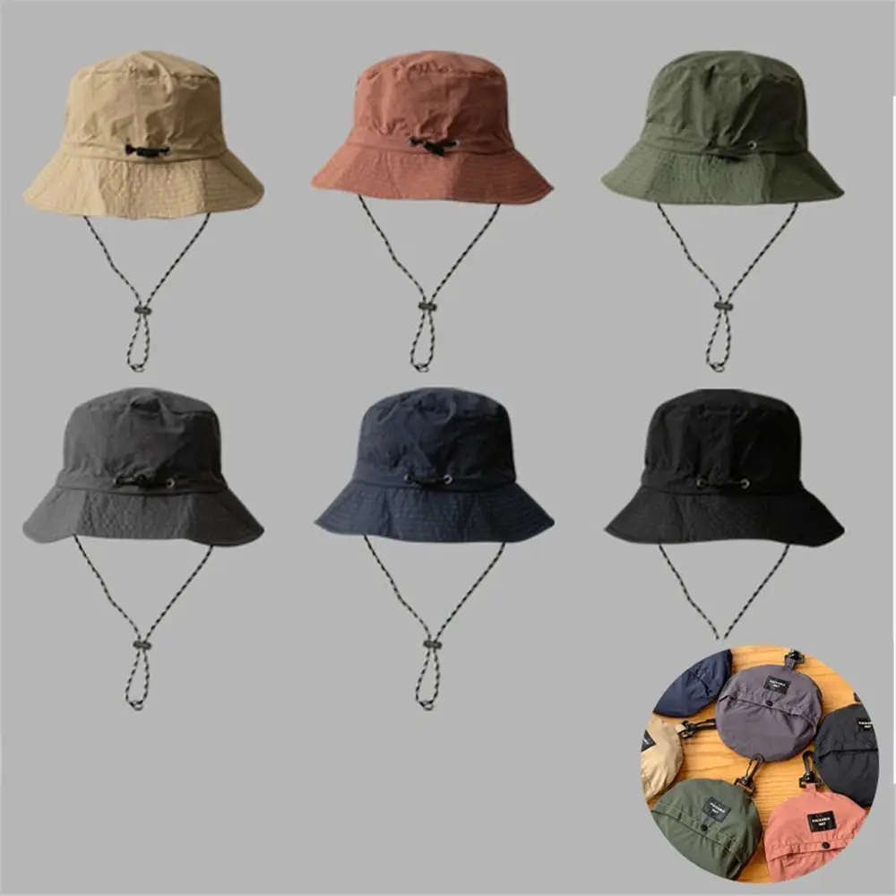 Summer Waterproof Bucket Hat Quick-drying Storage Bag Sun Hat Anti-UV Sun Protection Fishing Cap Camping Hiking