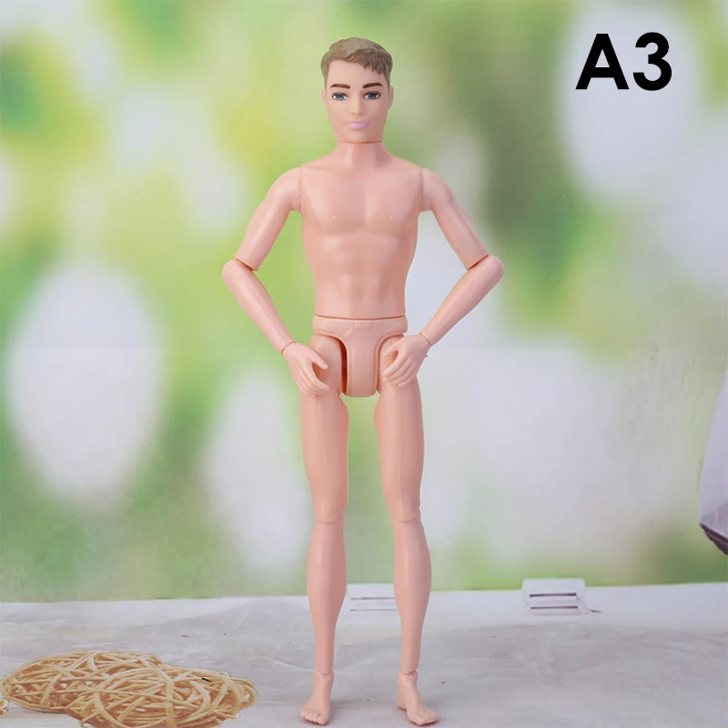 30cm Ken Dolls Boyfriend Male Doll Body Prince Naked Nude Man Doll Body Toy Doll Ken Body DIY Toys For Girls Gifts