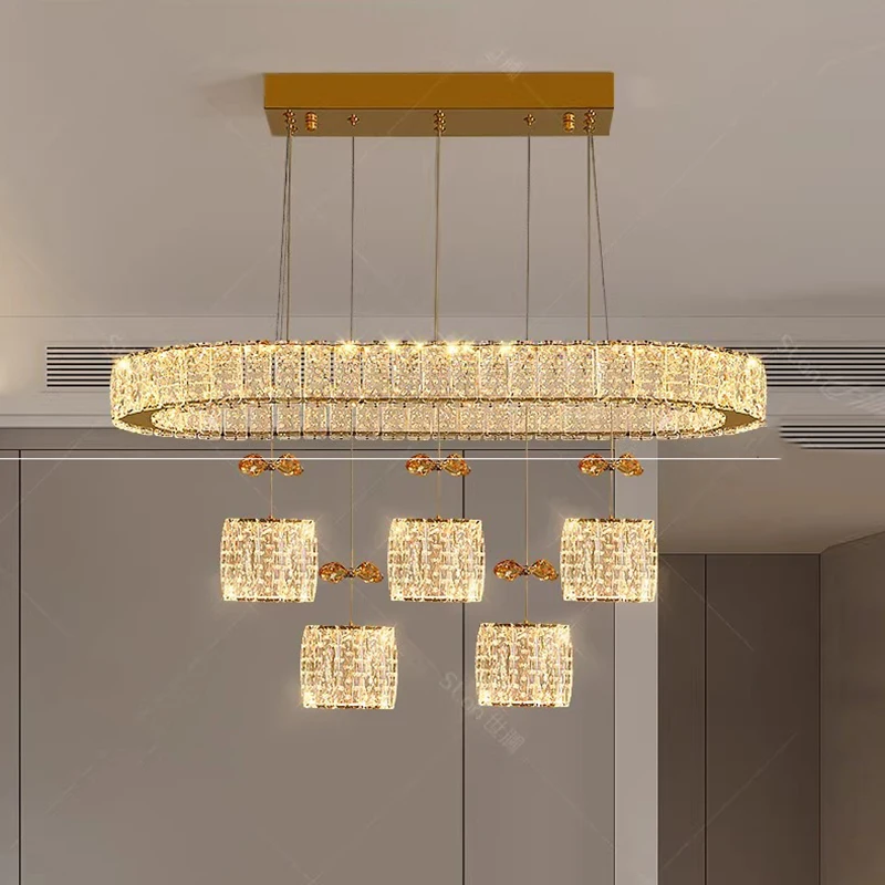 

home decorationPendant lights, luxury crystal living room chandelier, dining room Pendant lamp, ceiling light, indoor lighting