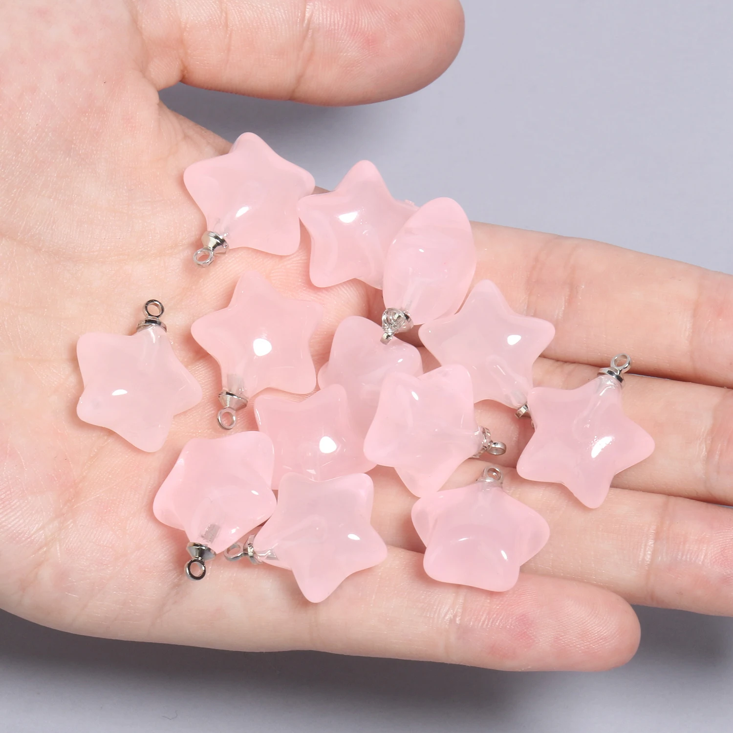 10pcs Mixed Cute Resin Star Charms for DIY Jewelry Making