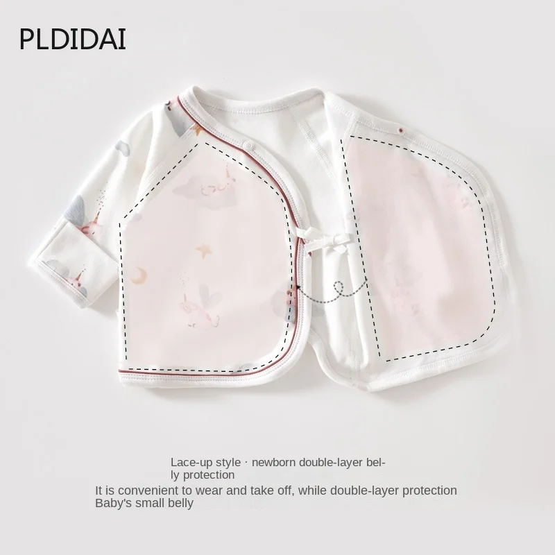 Newborn baby clothes long sleeve spring and autumn half back clothes newborn baby summer jacket monk clothes spring clothes