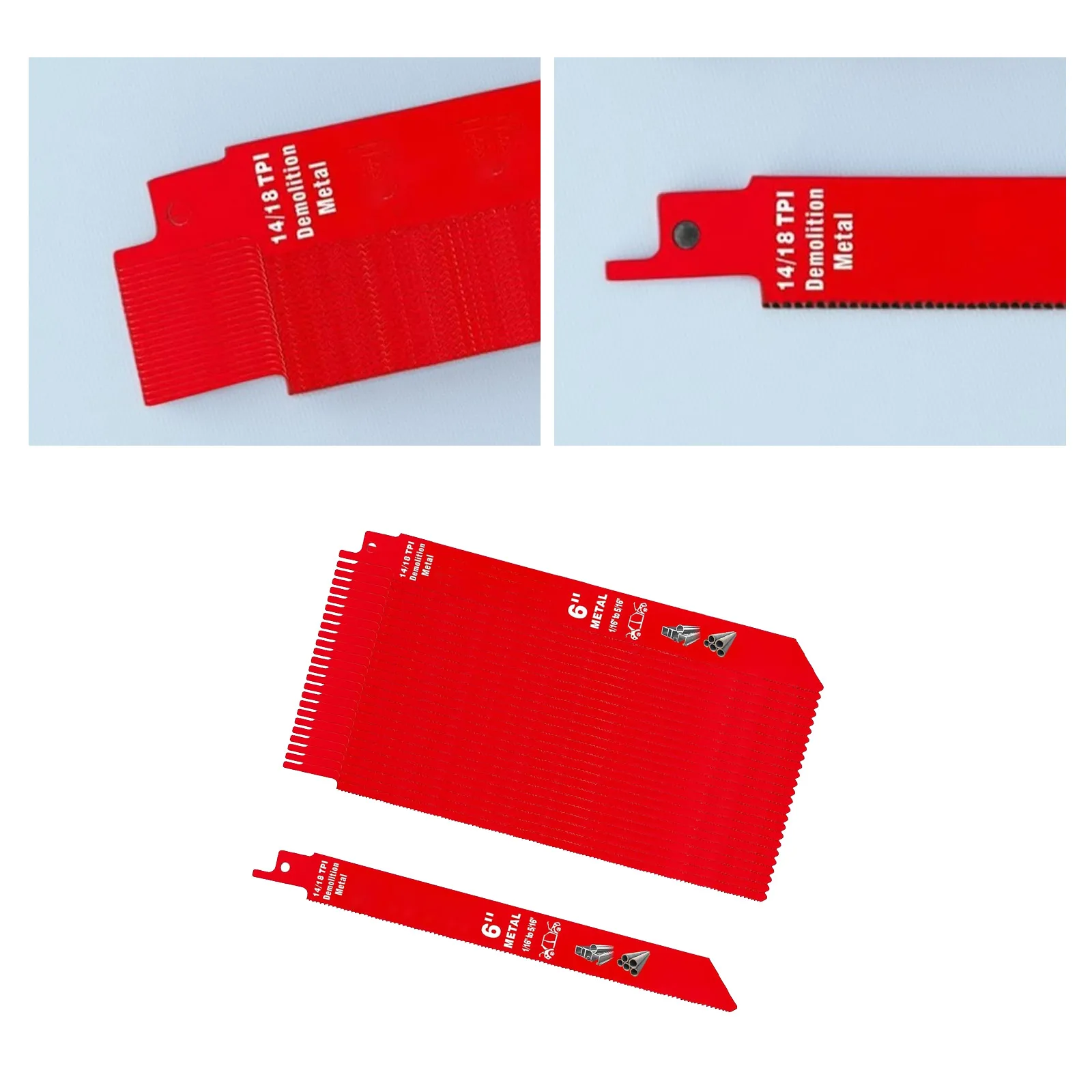 25 قطعة من شفرات المنشار السريعة BIM - شفرات حصان ترددية مدمجة بالخشب/المعادن/المسمار للتهديد والبناء #6