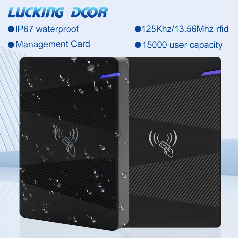 

15000 Users High Capacity RFID Card Reader 125KHZ 13.56Mhz Door Access Control Waterproof Outdoor Wiegand Master Card Management