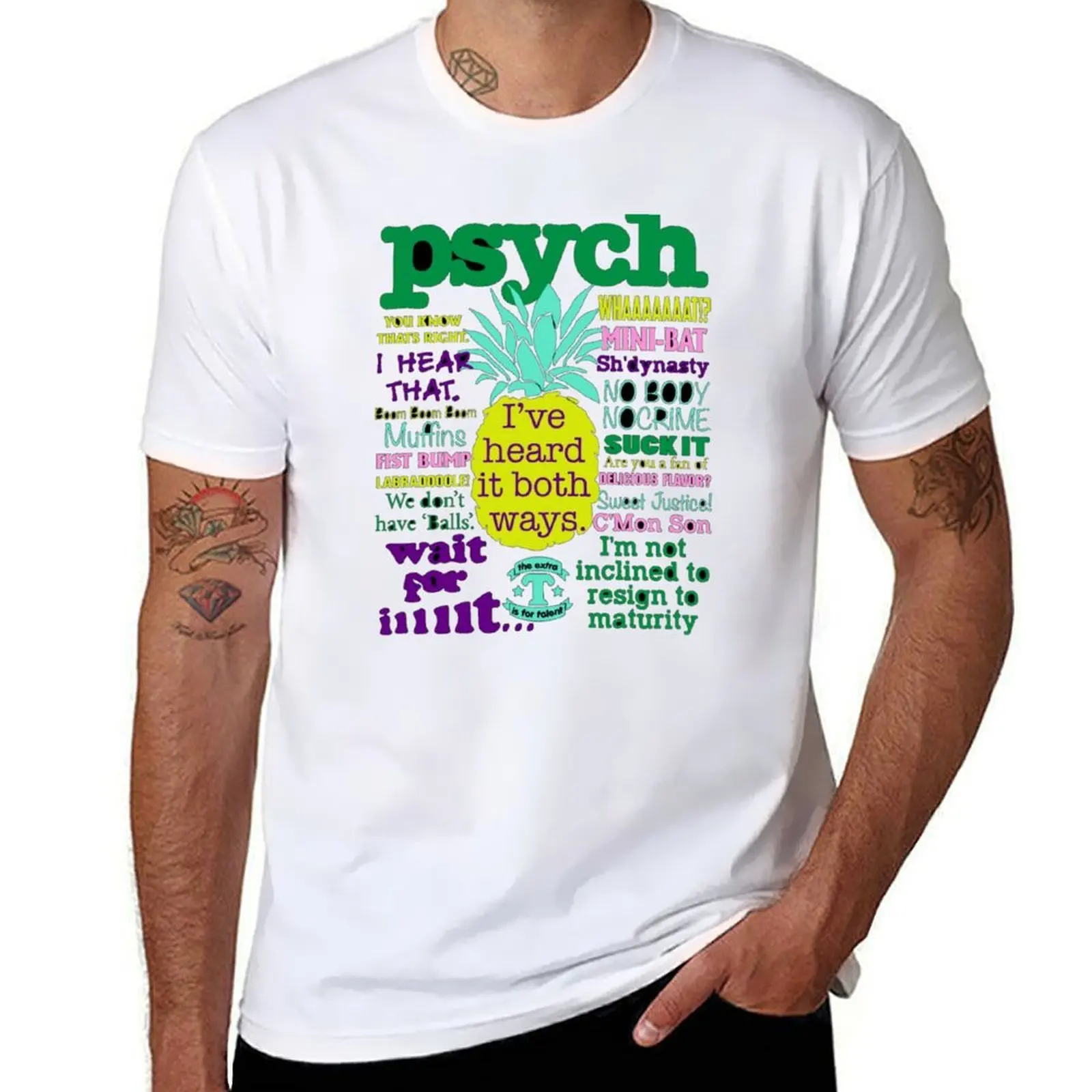 

Psych Psych Tv Juliet Ohara Psychic Detective Henry Spencer - Psych Quote T-Shirt graphic t shirts for man T-Shirt