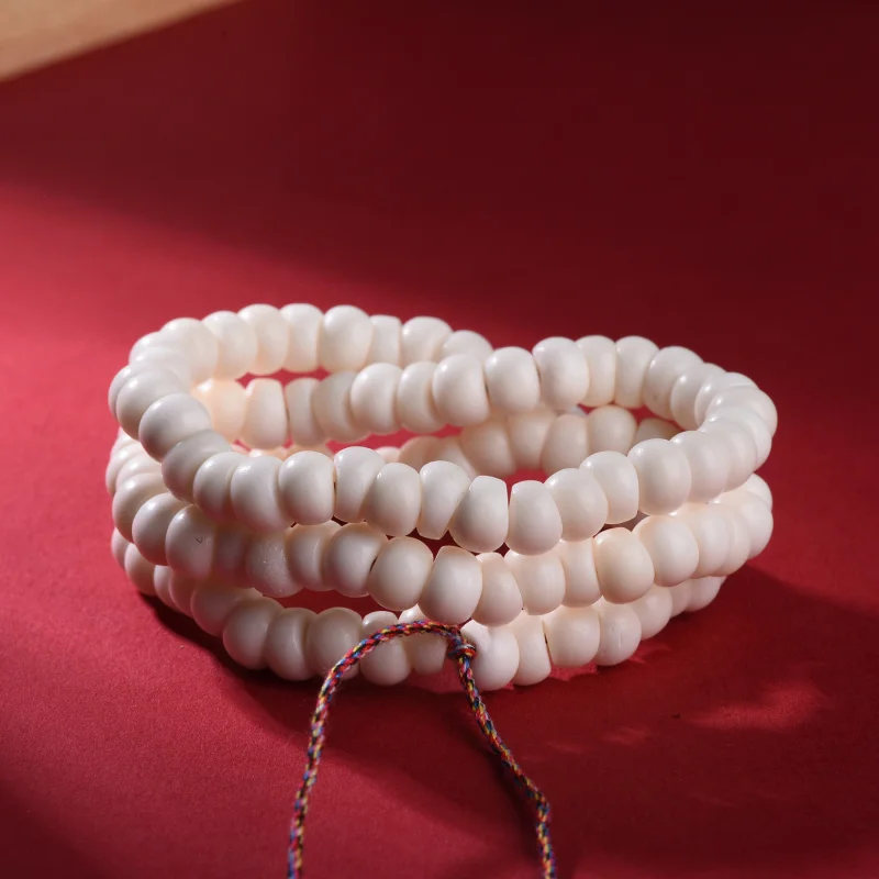 Garlic clove-shaped spine bodhi beads, 108 pieces, approximately 8mm, long string