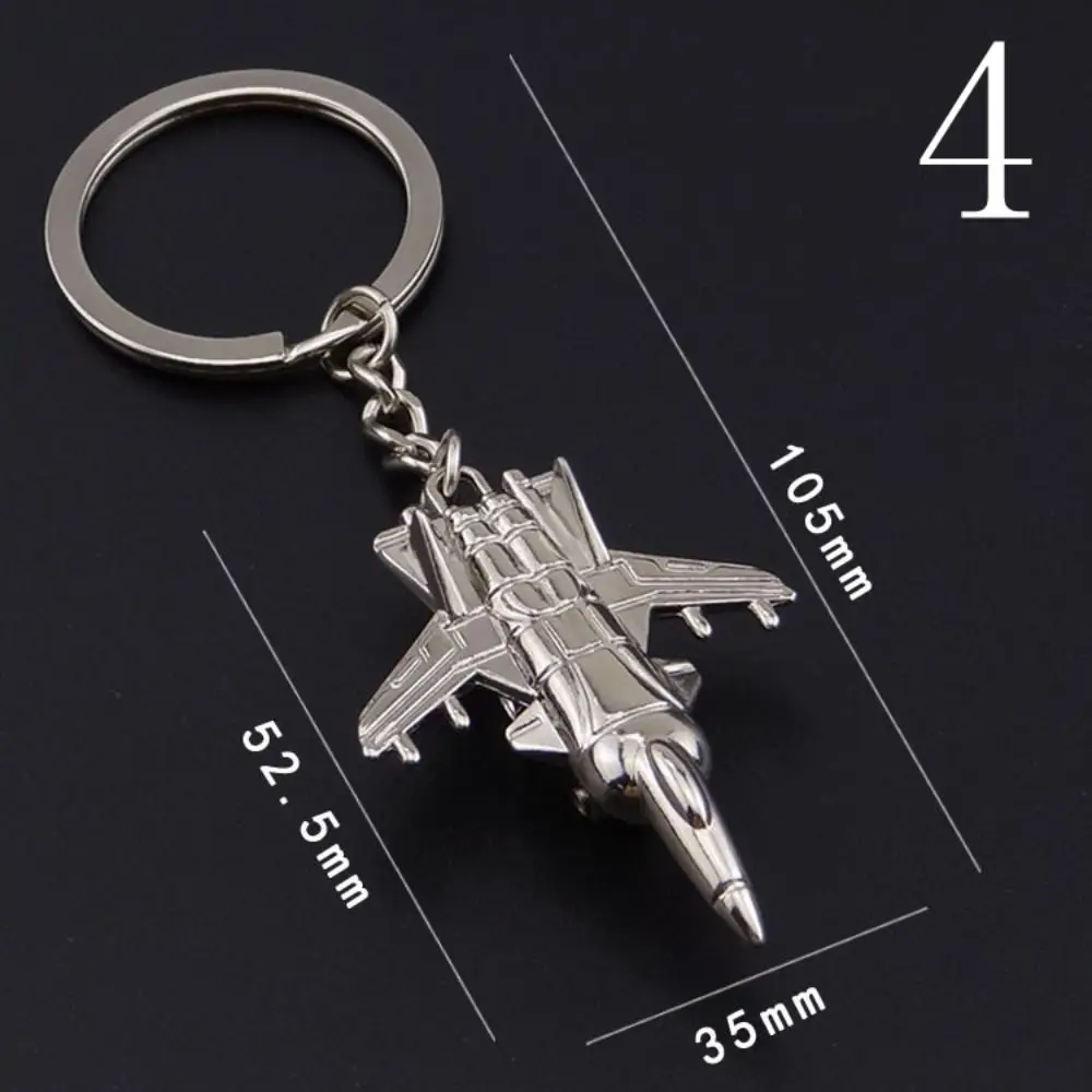 

Keychains Gift 3D Aircraft Key Chain Metal Fighter Jet Plane Car Key Ring Creative Fashion Battleplane Keyring Car Key