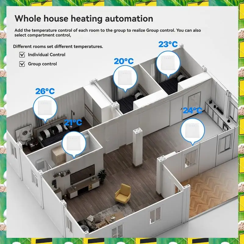 เทอร์โมสตัทอัจฉริยะ 3C Electron Smart Thermostat ZIGBEE รองรับ Ecowatt, ควบคุมระยะไกลผ่านแอป ใช้งานร่วมกับ Alexa และ Google Home, เทอร์โมสตัทอัจฉริยะ
