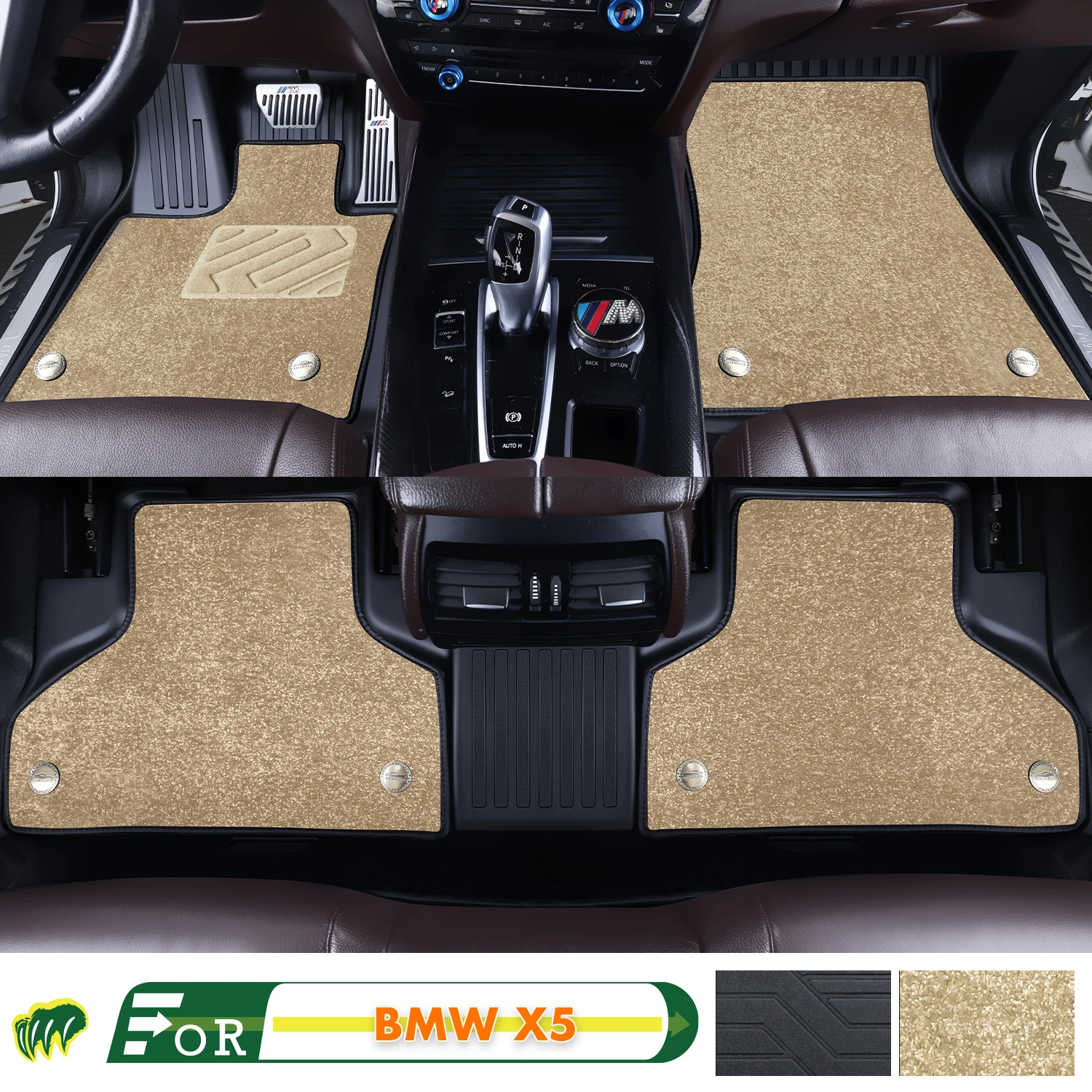 

Left-hand Drive Car Floor Mat For BMW X5 2022-2024 Full Surround Foot Mat Automotive Floor Mat Interior Floor Liner