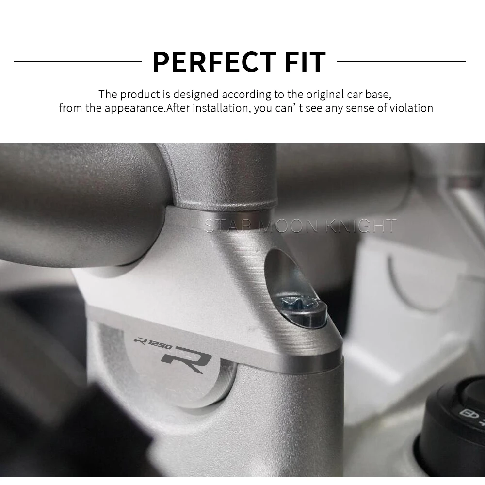 For BMW R 1250 1200 R R1200R LC 2015-2019 R1250R LC 2019- Accessories Motorcycle CNC Handlebar Riser Heightening Clamp Mount