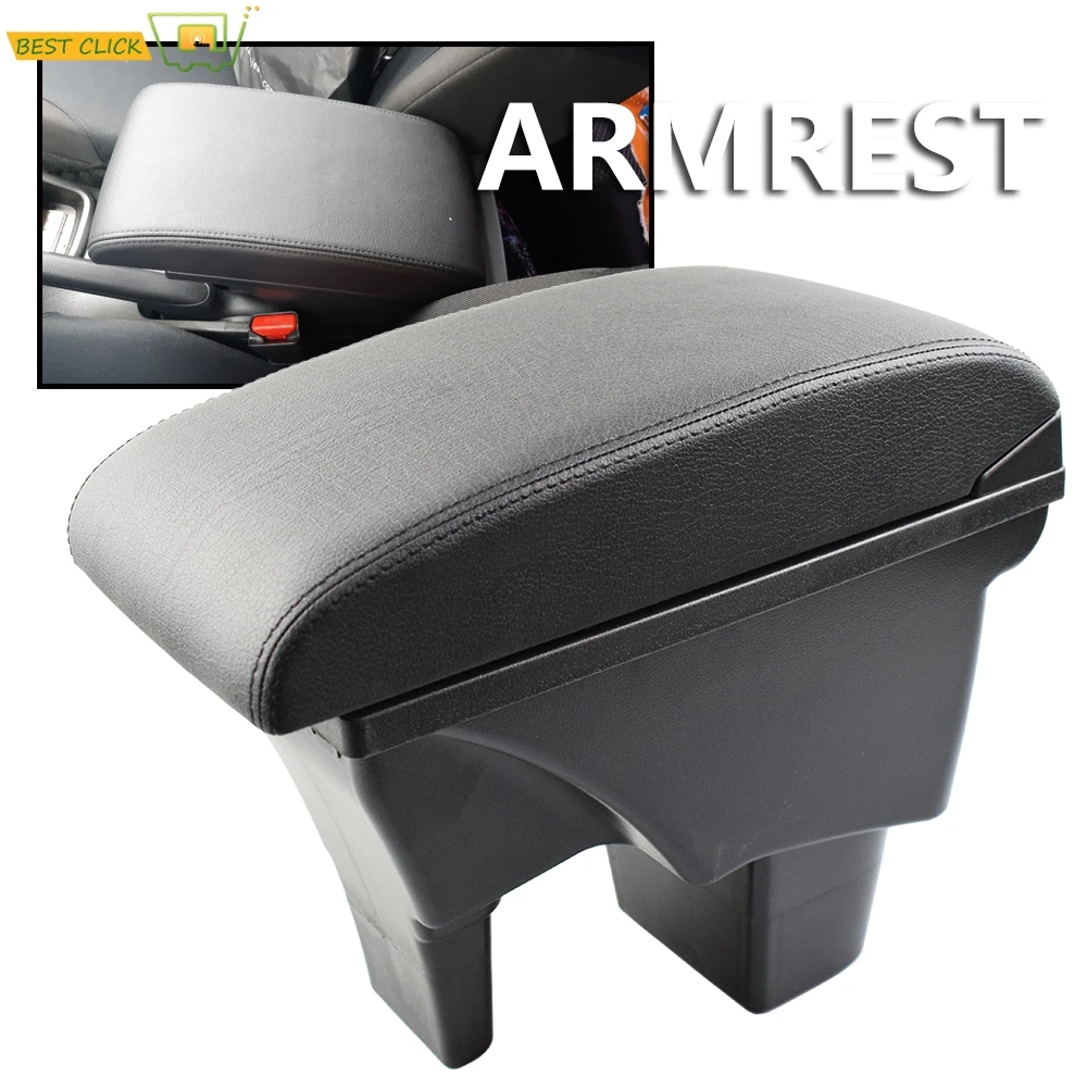 Leather Armrest For Suzuki Vitara 2015-2019 Car Storage USB Interface Box Arm Rest Modification 2016 2017 2018