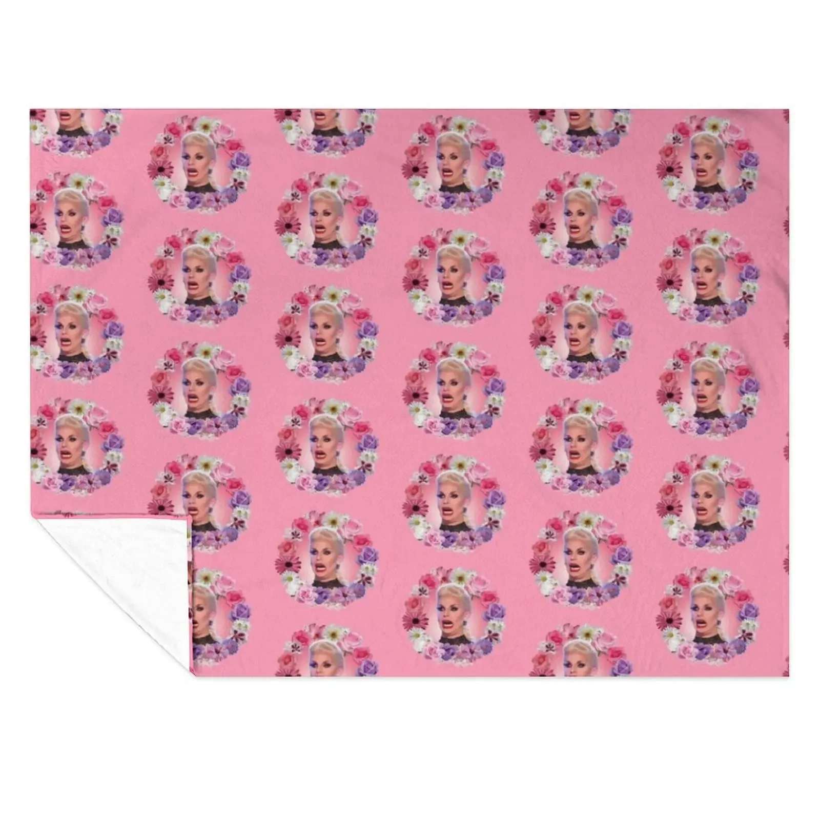 

Shocked Katya Zamolodchikova - Rupaul's Drag Race Throw Blanket Decorative Sofas cosplay anime warm winter For Baby Blankets