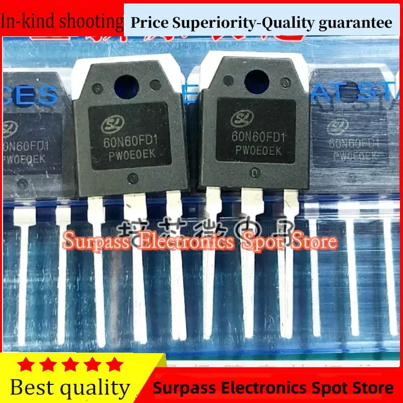 10PCS-100PCS  60N60FD1 SGT60N60FD1PN  IGBT 600V 60A Price Superiority-Quality guarantee