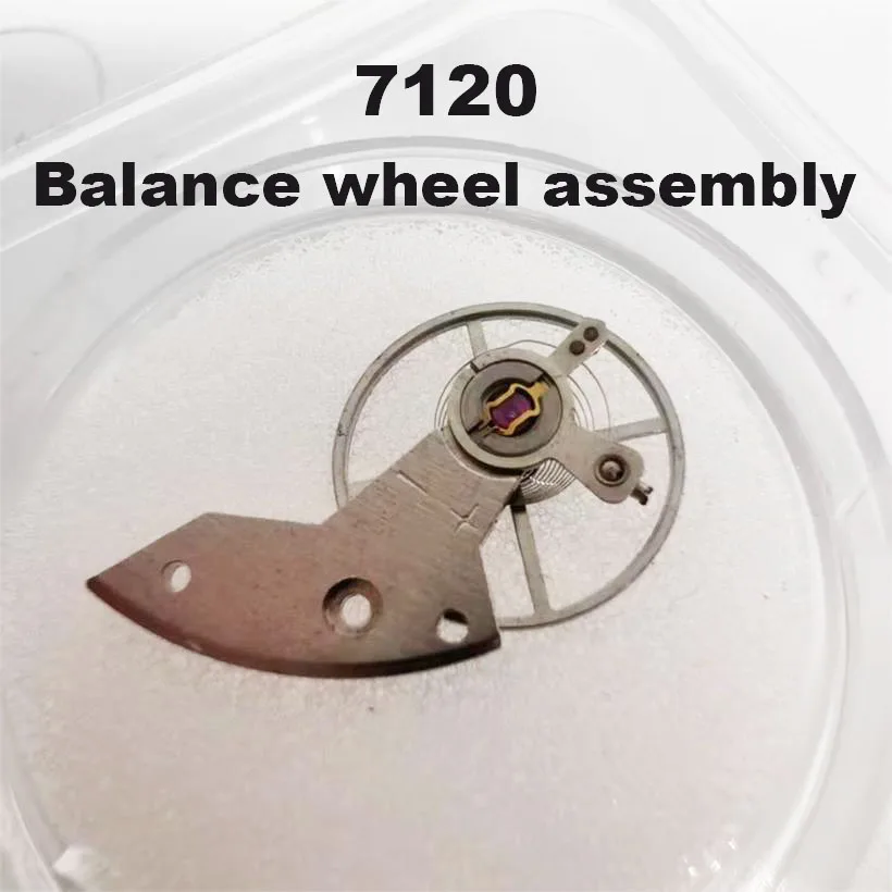 For Domestic Shanghai 7120 Balance Wheel Full Swing Assembly Balance Wheel+Swing Clamp Plate Set 7120 Movement Watch Accessories