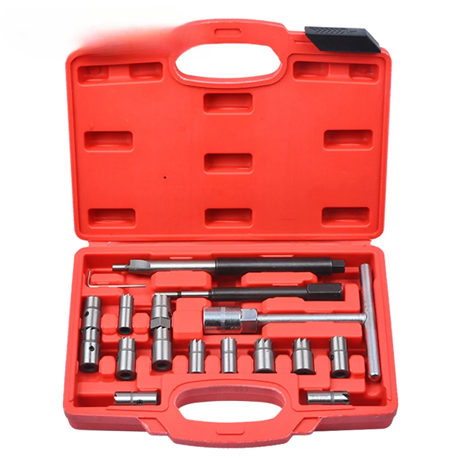 17pcs Diesel Injector Seat Cutter Set For BMW Ford Peugeot Citroen Renault Auto Car Repair Tool