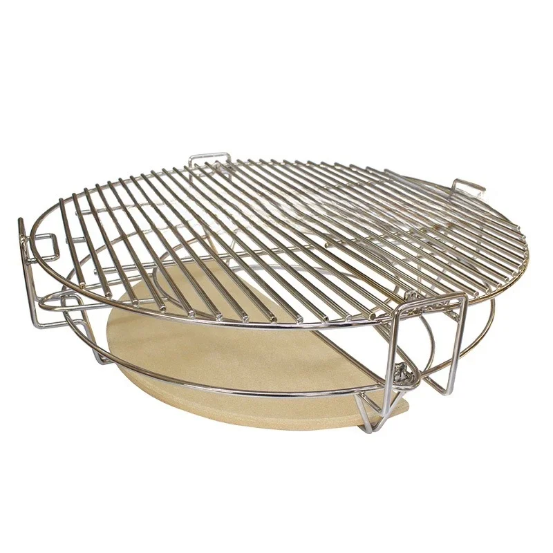 

Divide And Conquer Cooking System For 18 Inch Round Kamado BBQ Grill Accessories