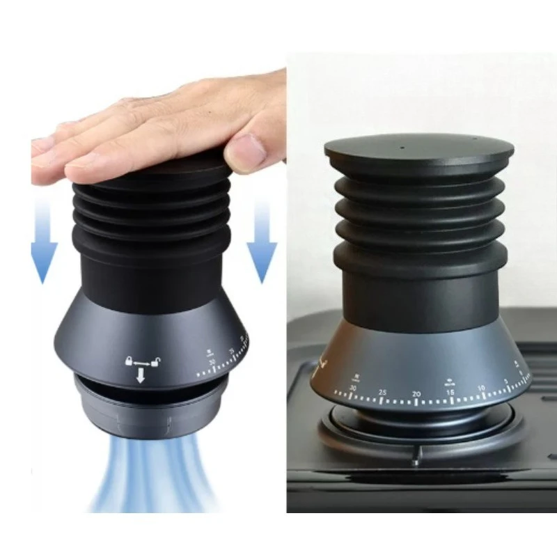 For Baishatu/Maxim/Catfish Coffee Grinder, Press and Blow Air To Clean The Bean Compartment, Knife Disc, and Residual Powder