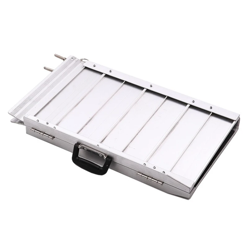 

Stairs Ramp Plate Accessible Ramp Access Cart Loading and Moving Up and Down Step Plate Aluminum Alloy Ramp Plate