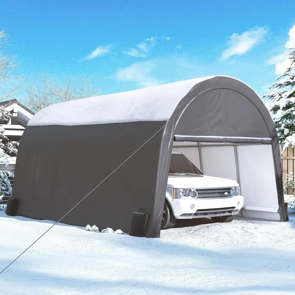 

Upgrade 12' x 20' Heavy Duty Carport - Extra Large Outdoor Shelter, Portable Garage for Car Truck Auto Motorcycle Boat Outdoor E