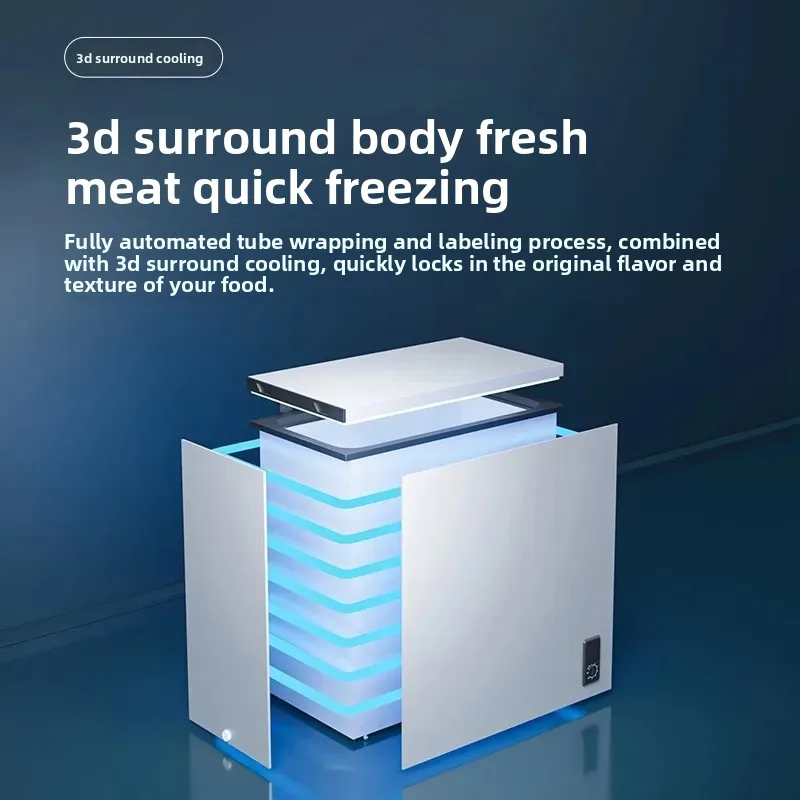 Energy-saving small freezer household small fully frozen refrigerated dual-purpose freezer mini frost reduction commercial